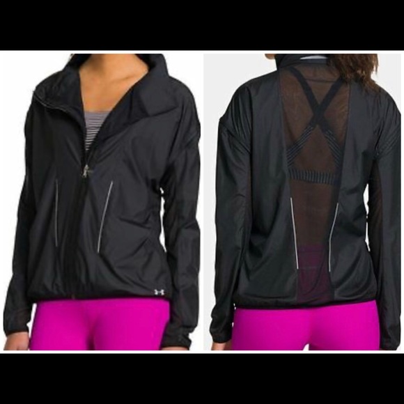 Under Armour Jackets & Blazers - Under Armour Black Stunner Jacket Vest Windbreaker